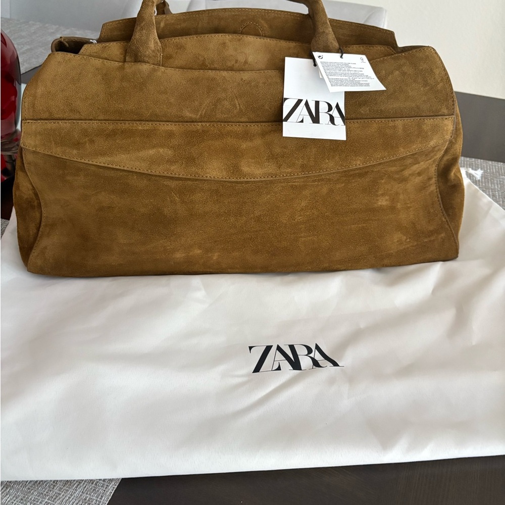 NWT Limited Edition Zara Suede leather bag - Picture 13 of 13
